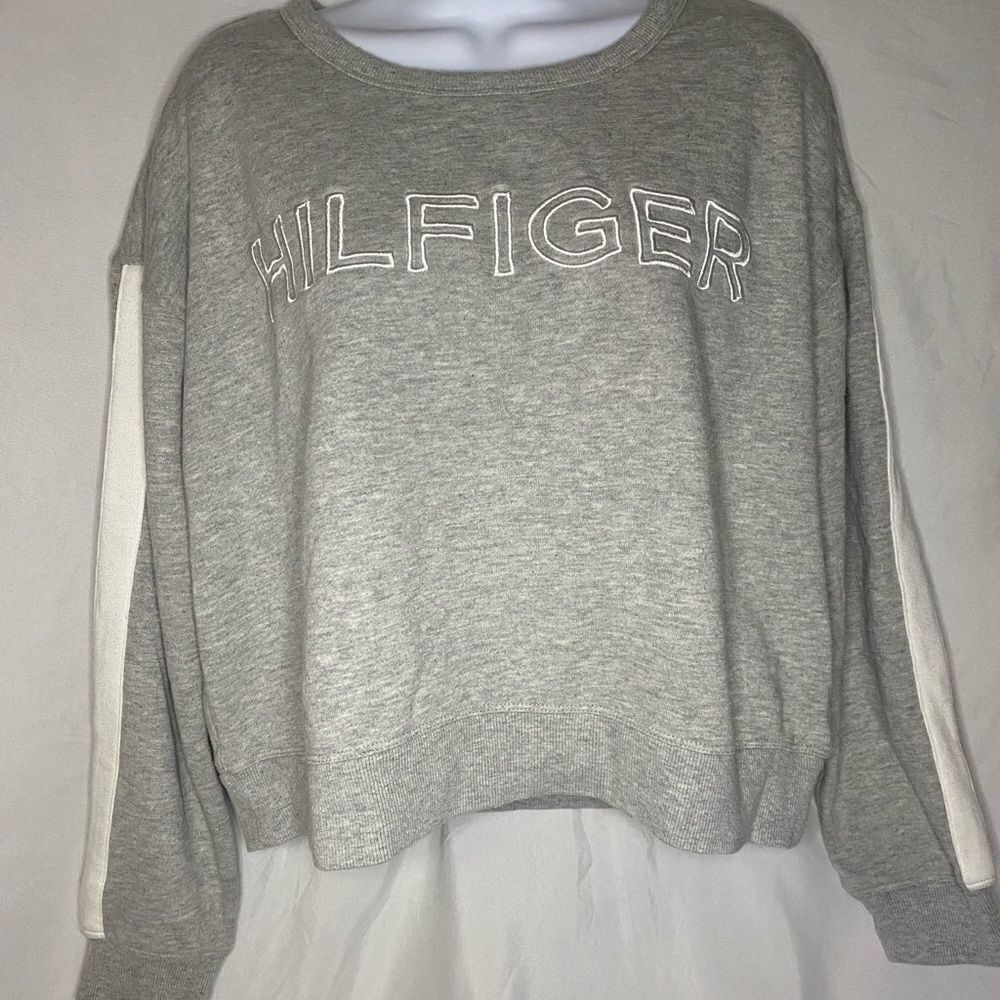 Tommy Hilfiger Gray Logo Sweatshirt Size L